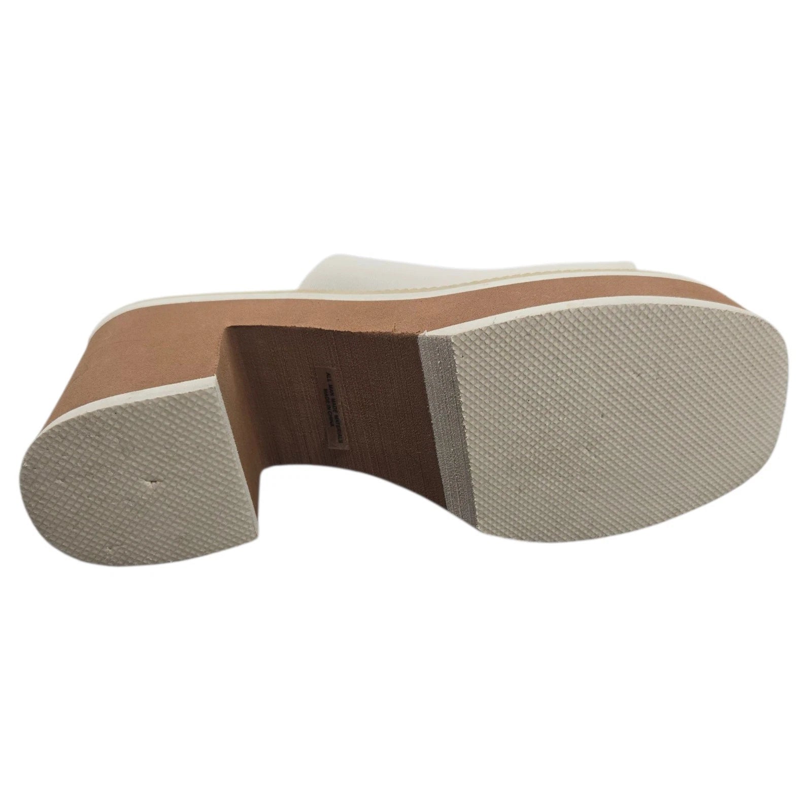 Dolce Vita Women's Nikole Platform Heel Slide Sandals White Size 8.5