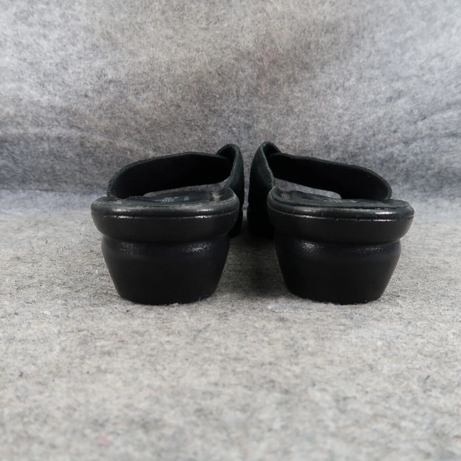 Spring Step Shoe Women 9 Sandal Flexus Wedge Slide Leather Comfort Fashion Black