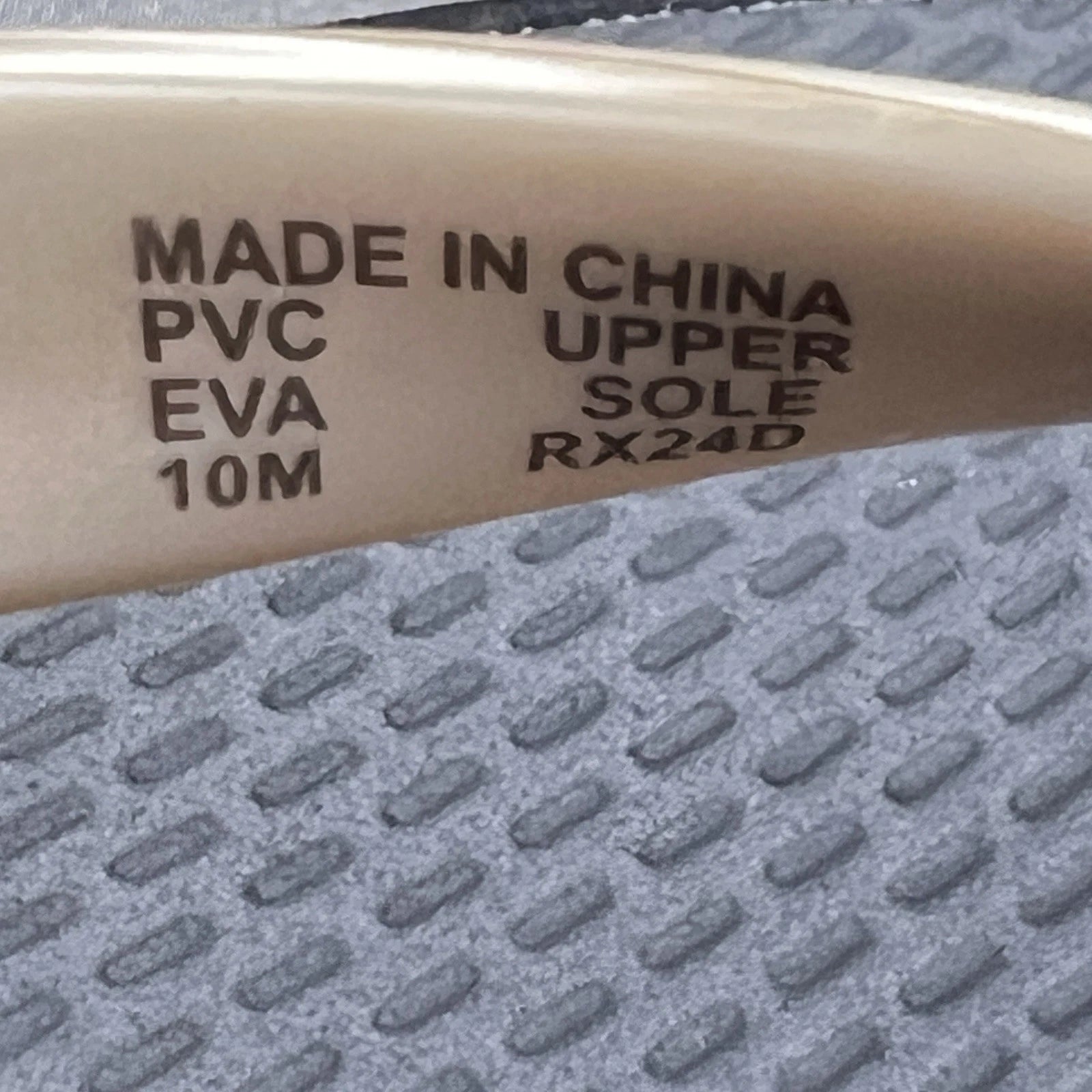 Michael Kors Logo Flip Flops Womens 10 Fashion Sandals Black/Gold RX24D MK Shoes