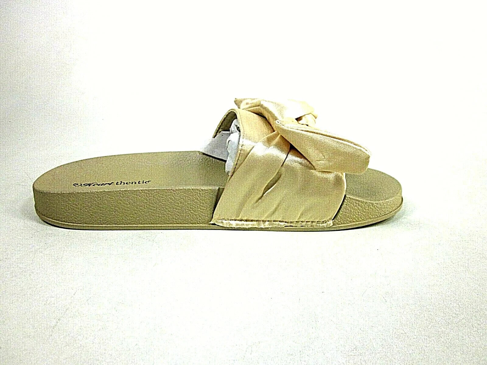 Heart.thentic Women's Fashion Bow Tie Casual Slide Sandals, US Size 9, New