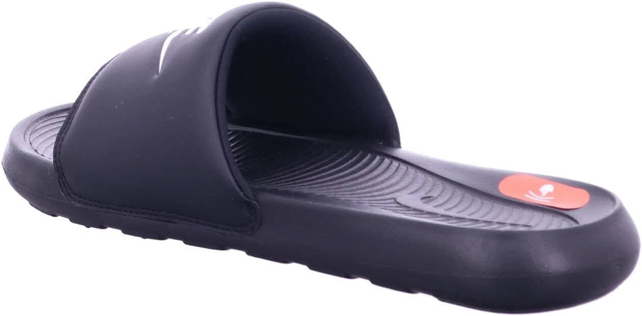 NIKE Victory One Slides Women's Black & White Swoosh Sandals SZ 10 New