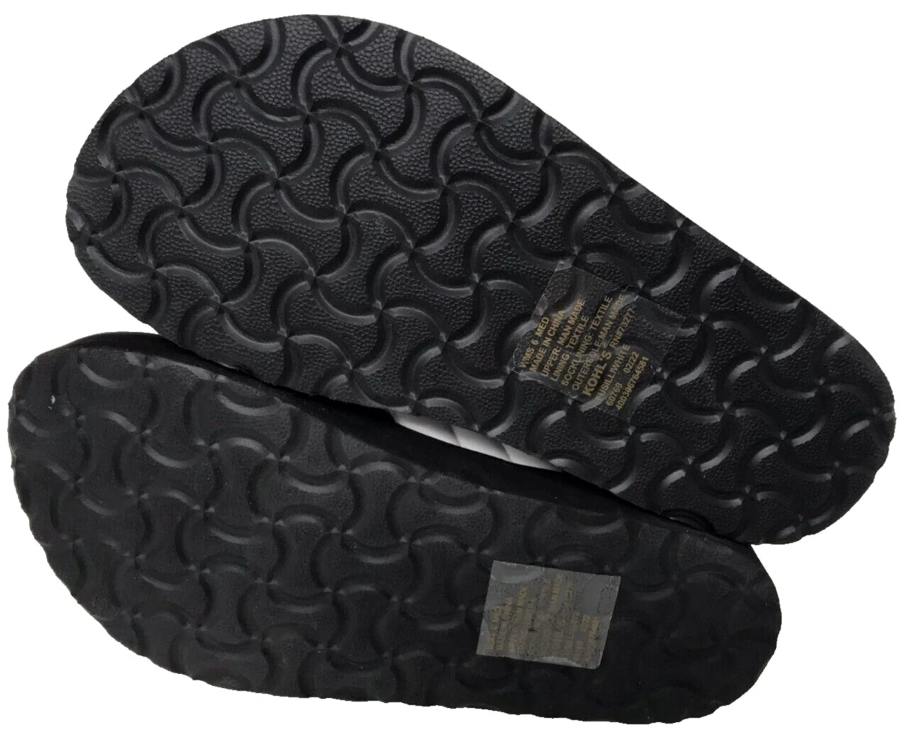 Sonoma Women's Fusilli Platform Slip On Comfort Slides Sandals Wht Size:10 200R