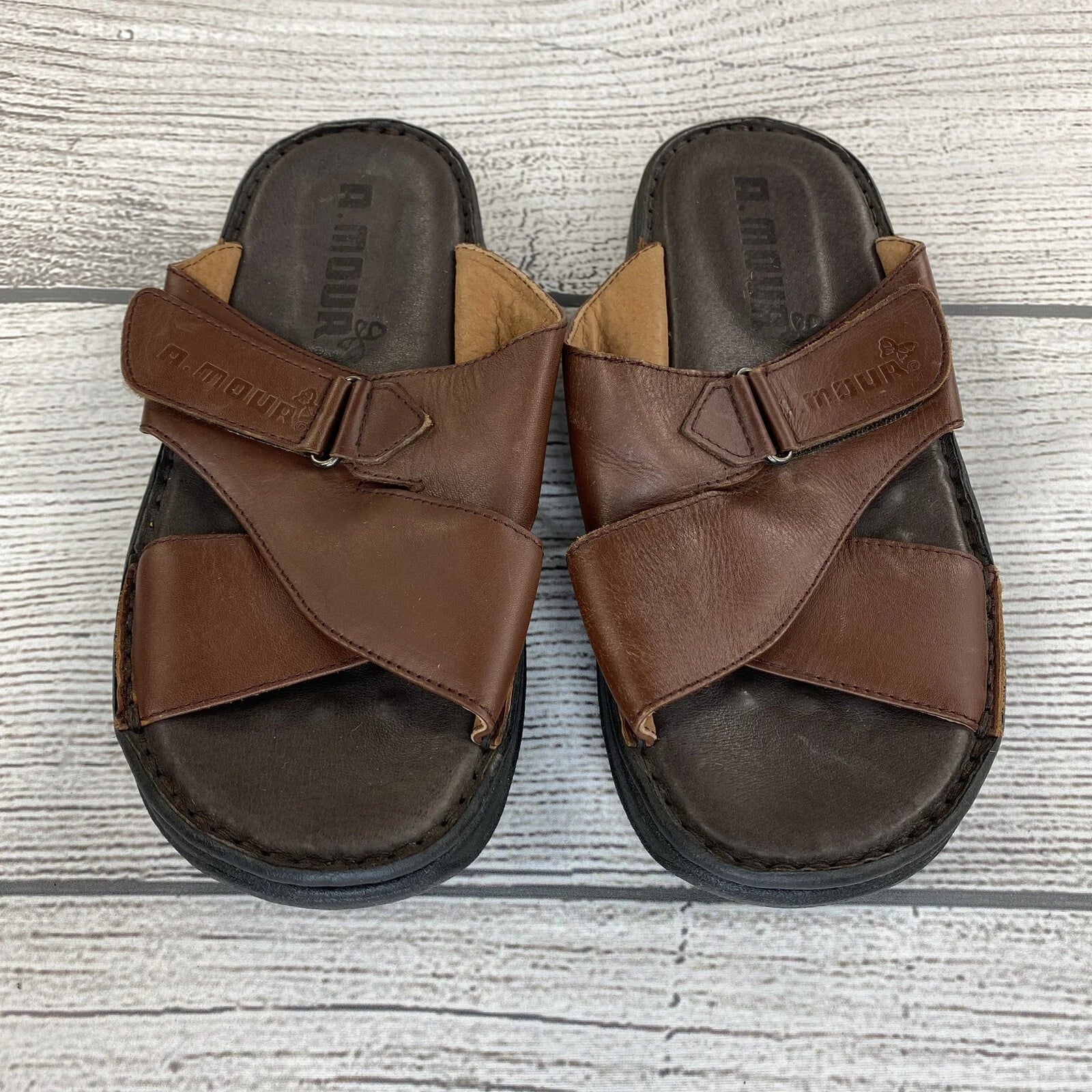 A. MOUR Comfort Slide Sandals Women Size 8 Slip On Adjustable Sandals - NEW