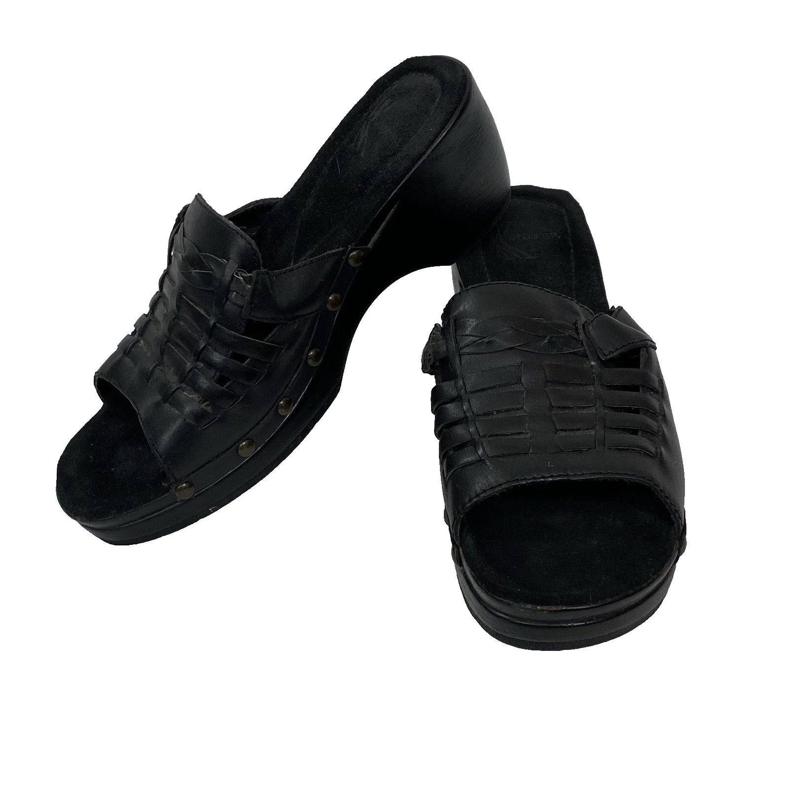 White Mountain Shoes Style: Bebop Sandal Woman's Open Toe Black Size 8M