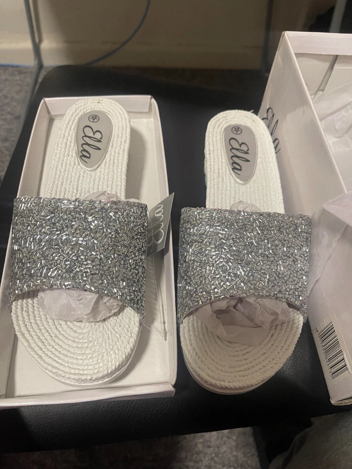 GlitteSandals Backless Slide Sandal Womens Fashion Slip On Summer Casual Women's