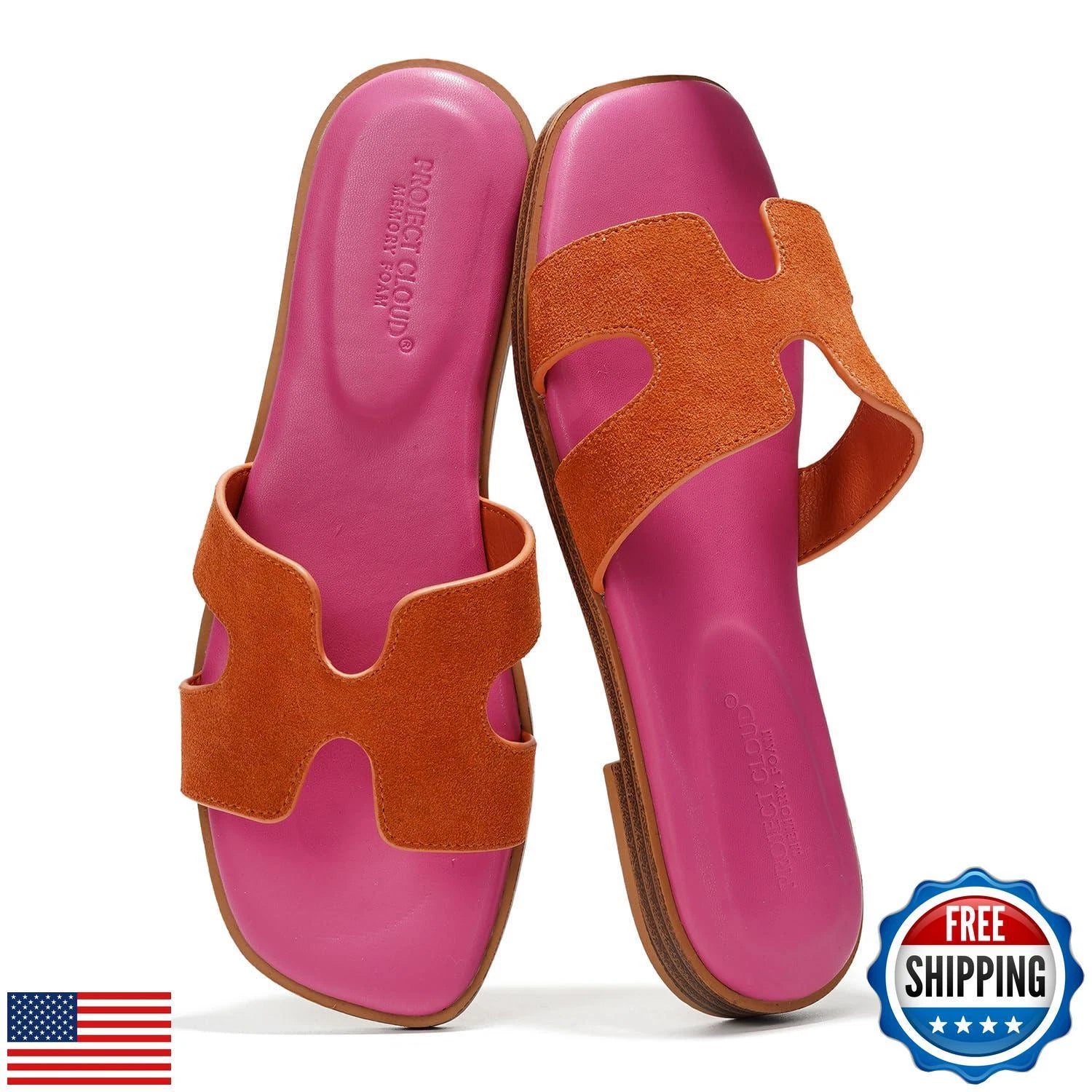 Project Cloud Fashion Flat Summer Sandals for Women 2025 - Leather Womens San