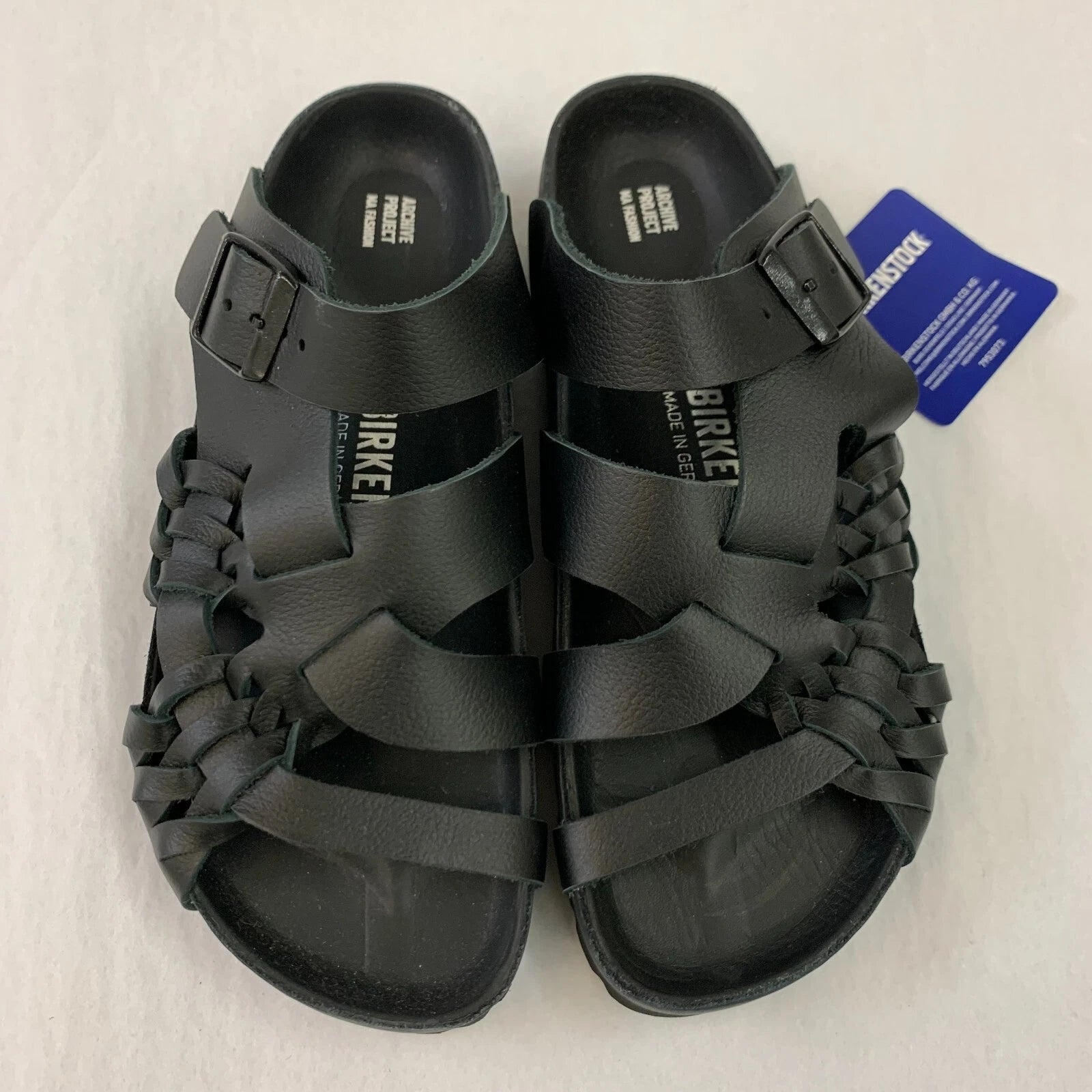 Birkenstock New w/o Box Tallahassee Archive Re-Issue Black Style Nubuck Narrow