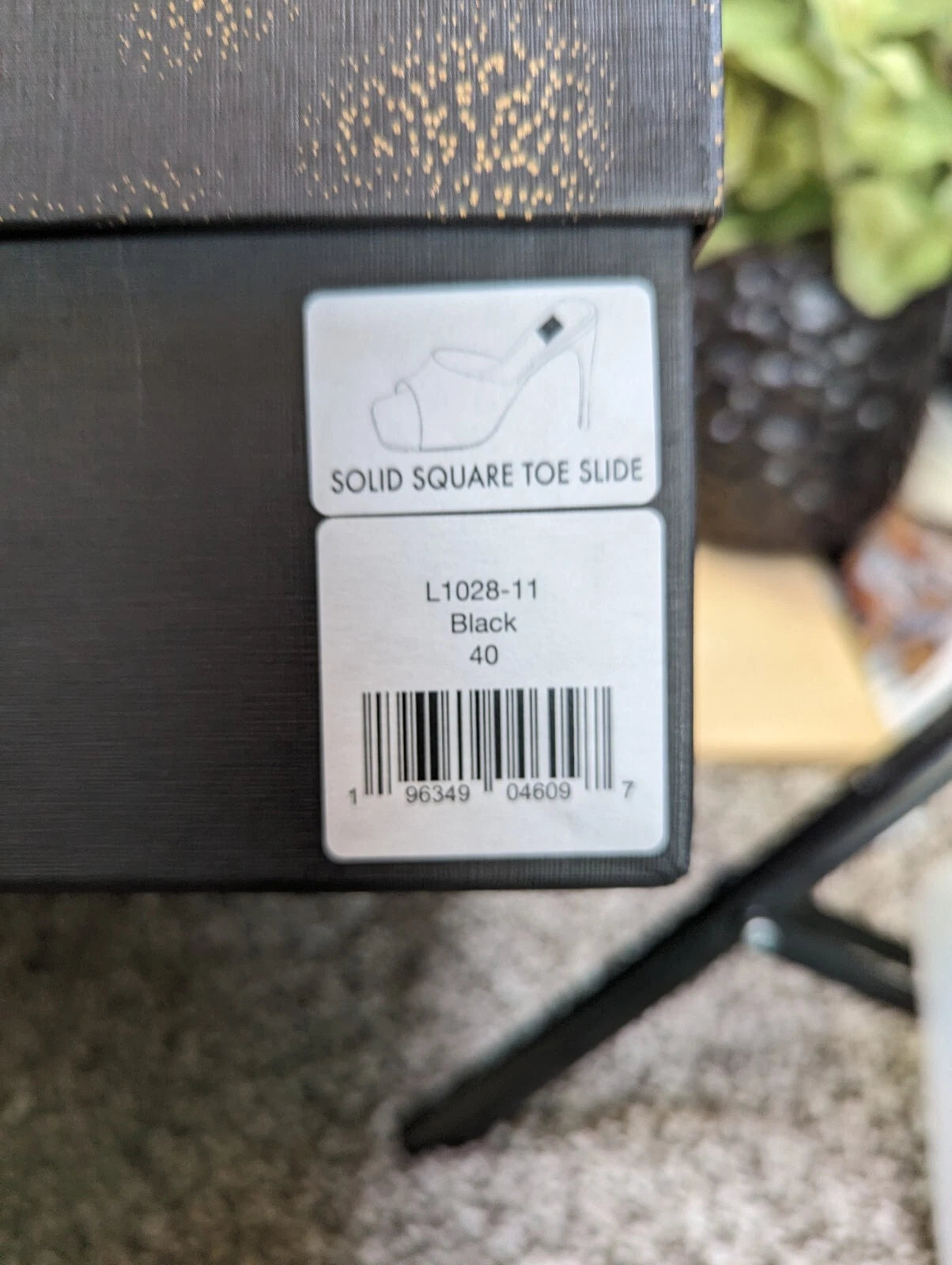 NEW - LITA by Ciara Solid Square Toe Black Leather Women's Size 40