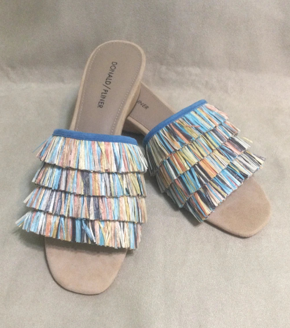 Donald Pliner Reise2 Raffia Slide Sandals