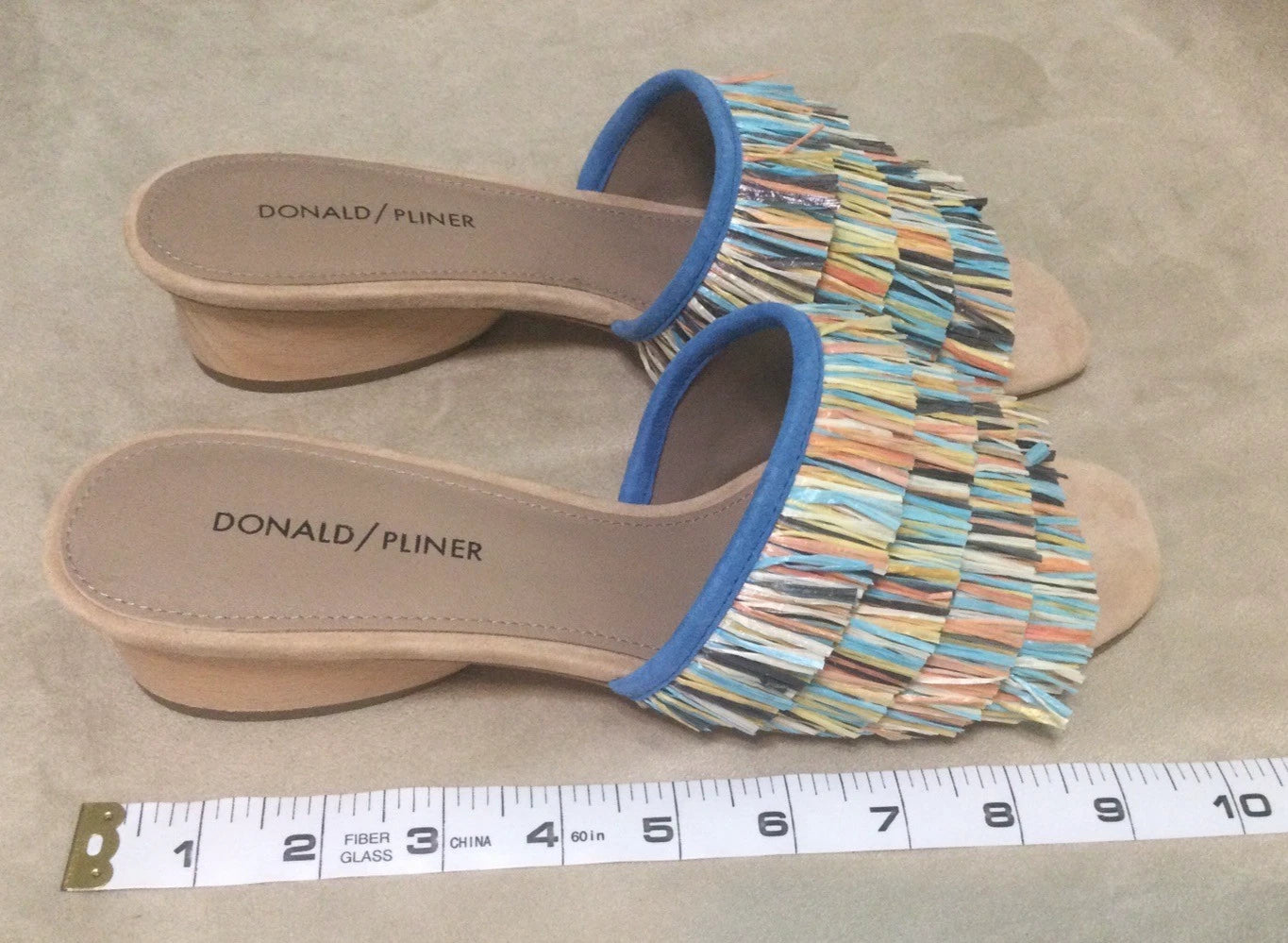 Donald Pliner Reise2 Raffia Slide Sandals