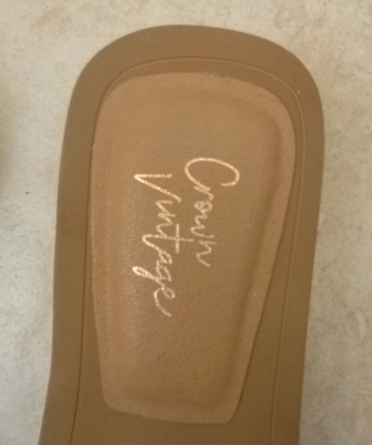 Crown Vintage 8M Gem/Rhinestone Selmira Slide Casual Fashion Sandals co1969