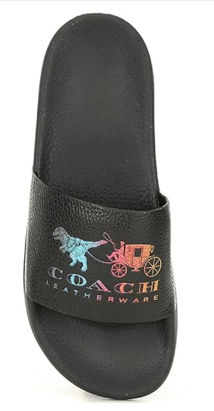 NWT Coach Udele Sport Slide - Rexy and Carriage Black Size 7