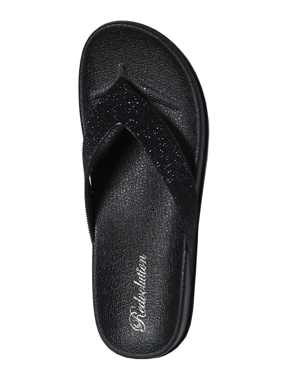 NEW Women's Fashion Glitter Thong Flip Flop Rhinestone Sandals Soft Rubber Sole