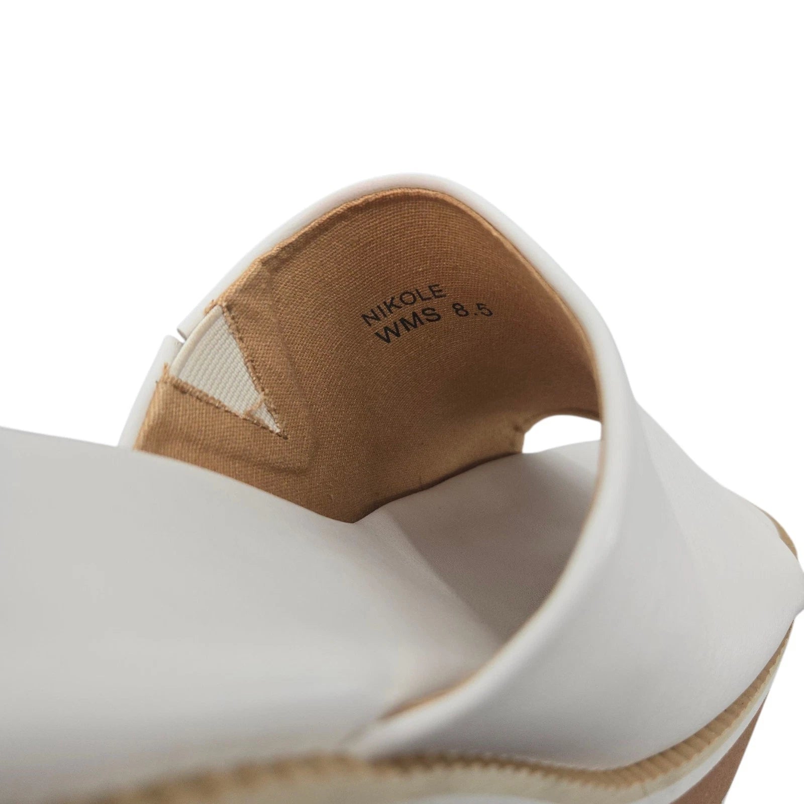 Dolce Vita Women's Nikole Platform Heel Slide Sandals White Size 8.5