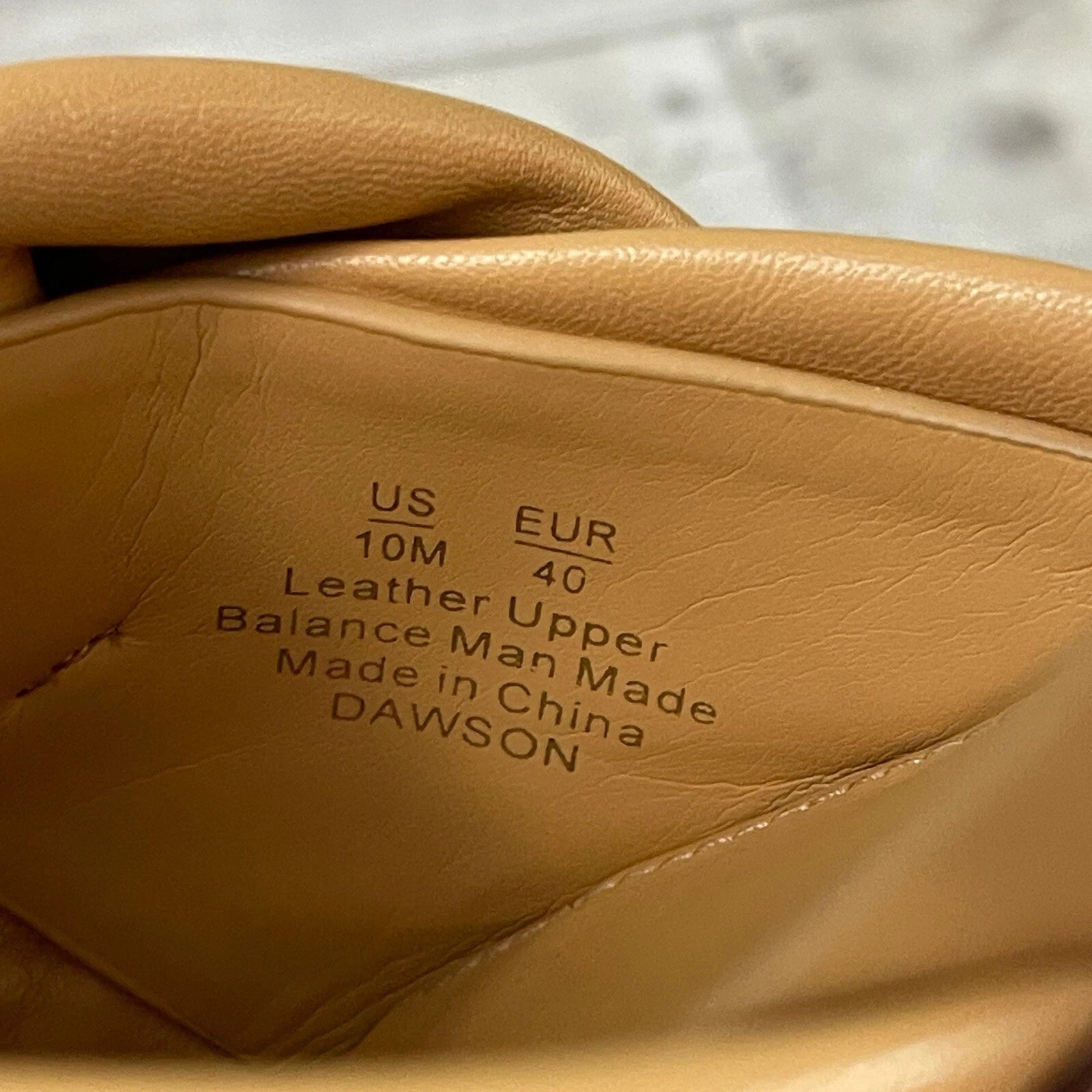 Sam Edelman Dawson Square Toe Quilted Leather Slide Sandals Size 10 Beige