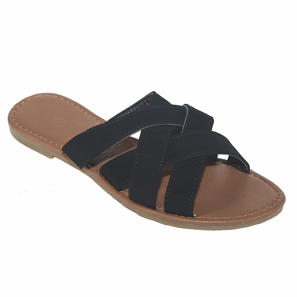 New Women Gladiator Sandals Casual slip on Flip Flops Flat Size Slipper Shoes