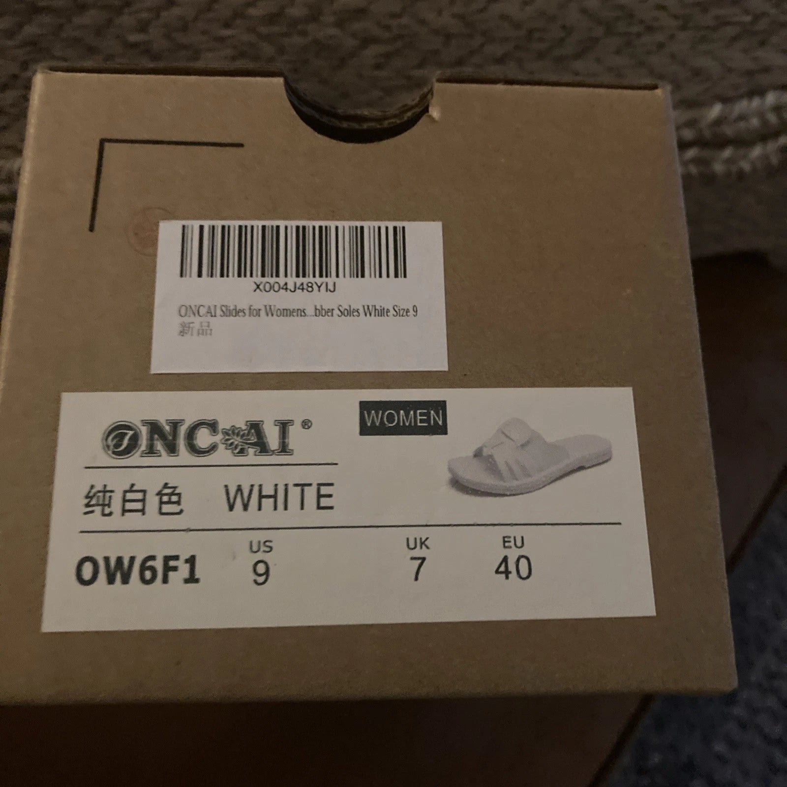 ONCAI Women's Flat Sandals Fashion Summer Dressy Casual Sz 9 NWB