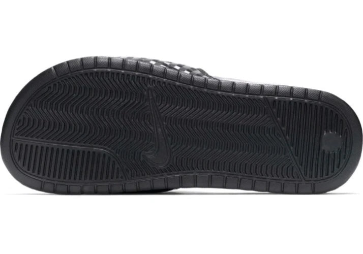 Nike Benassi Jdi Black White 343881-011 Women's # 7 Slide Sandals Gloss Fashion