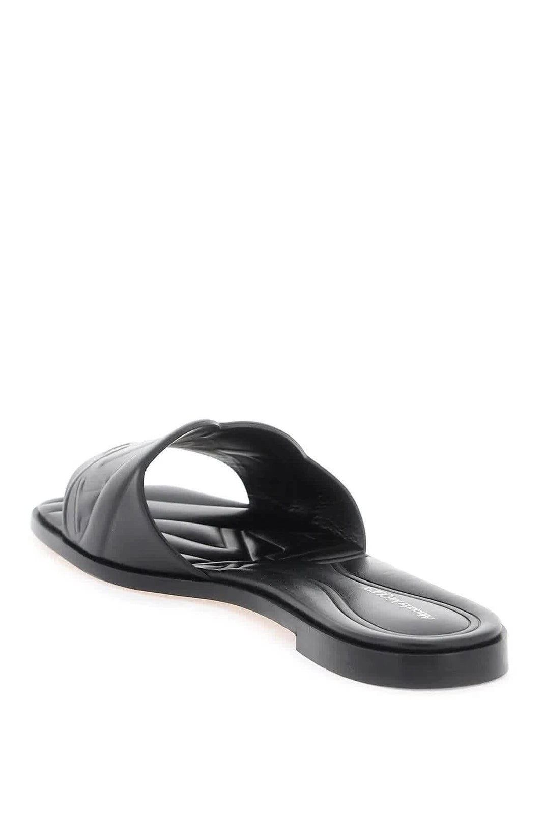 Alexander Mcqueen The Seal Embossed Slip-On Slides