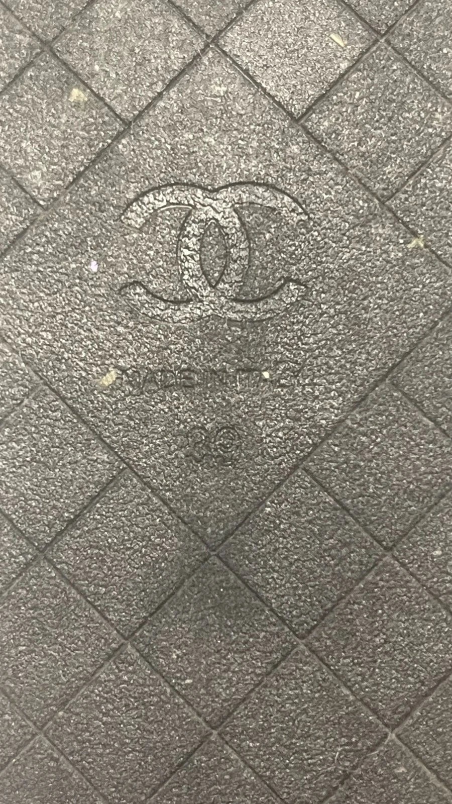 Chanel Coco Slides Black Size 39 Rubber Fabric Logo Sandals G34729 Women’s