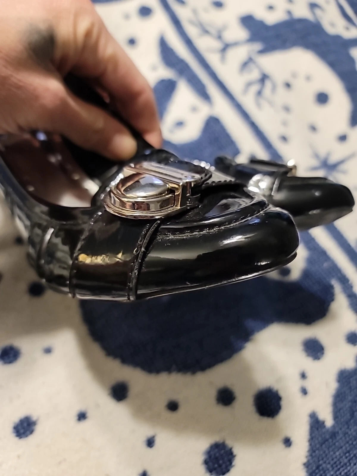 Bcbg Paris PL-Careen Black Wedge Loafer Style Sandals Size 9B