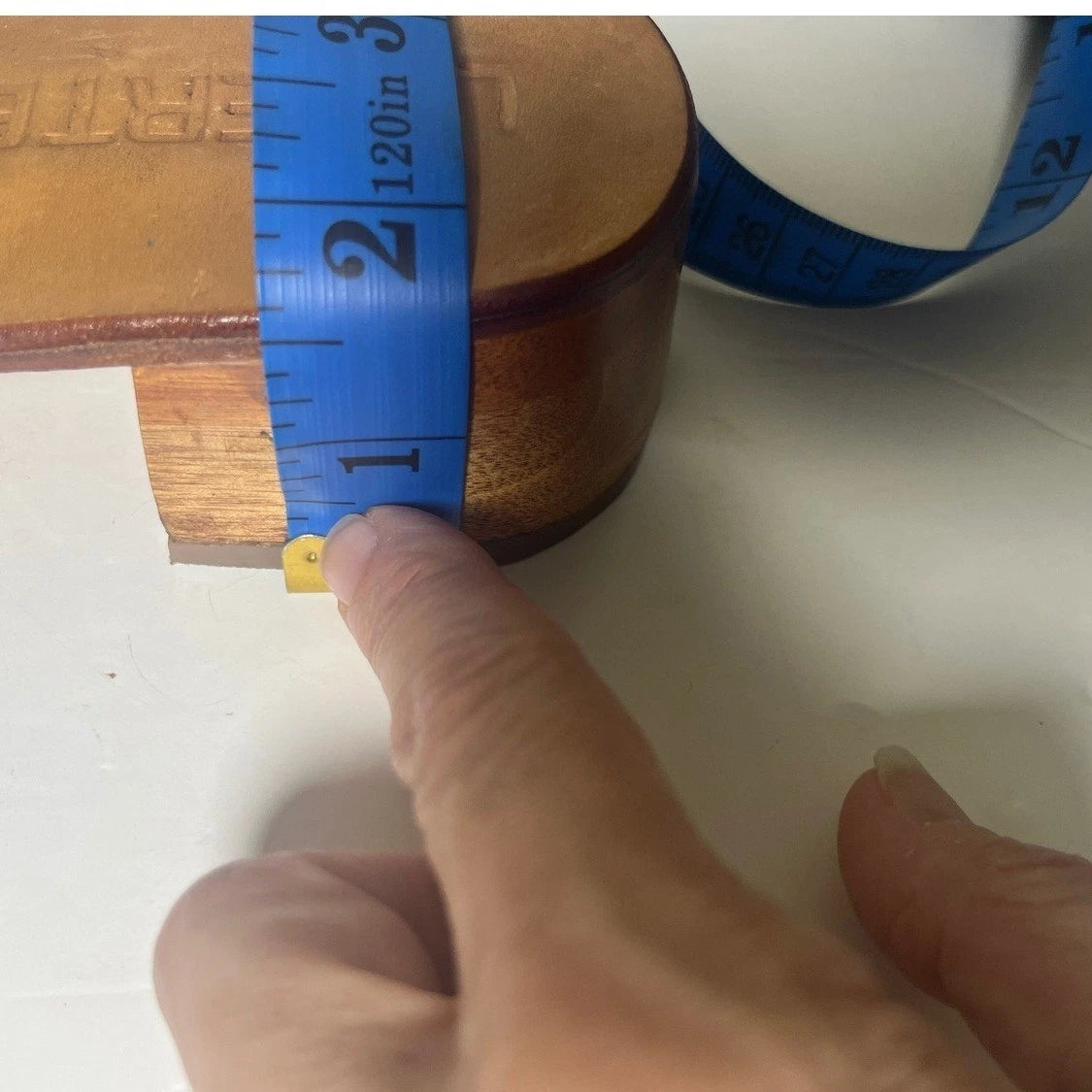 Liberte Woven Slide Sandals Block Heel Tan Leather Size 9