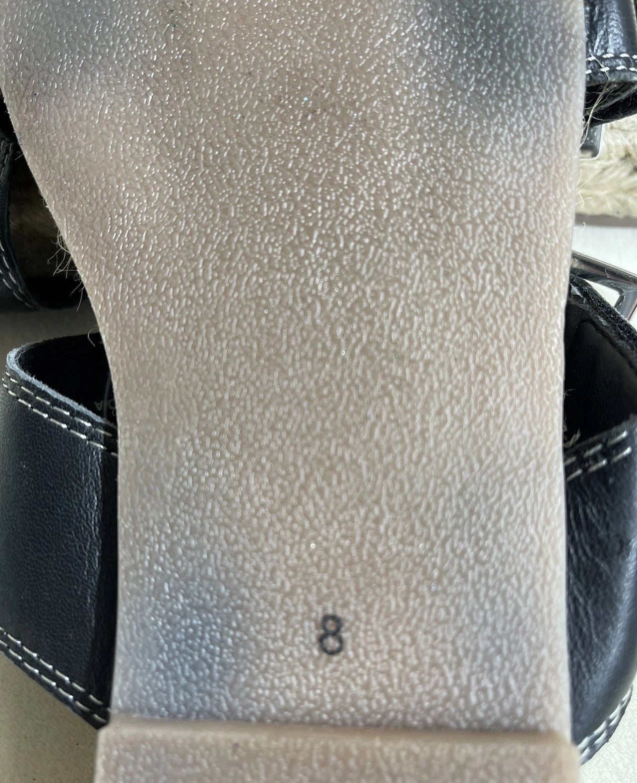 ASOS DESIGN Espadrille Slides in Black size US 8 Sandals Woman