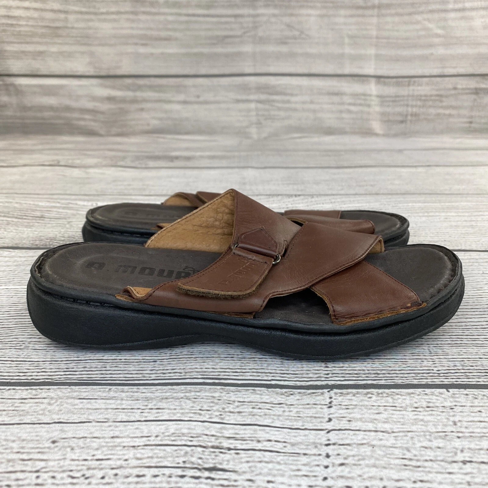 A. MOUR Comfort Slide Sandals Women Size 8 Slip On Adjustable Sandals - NEW