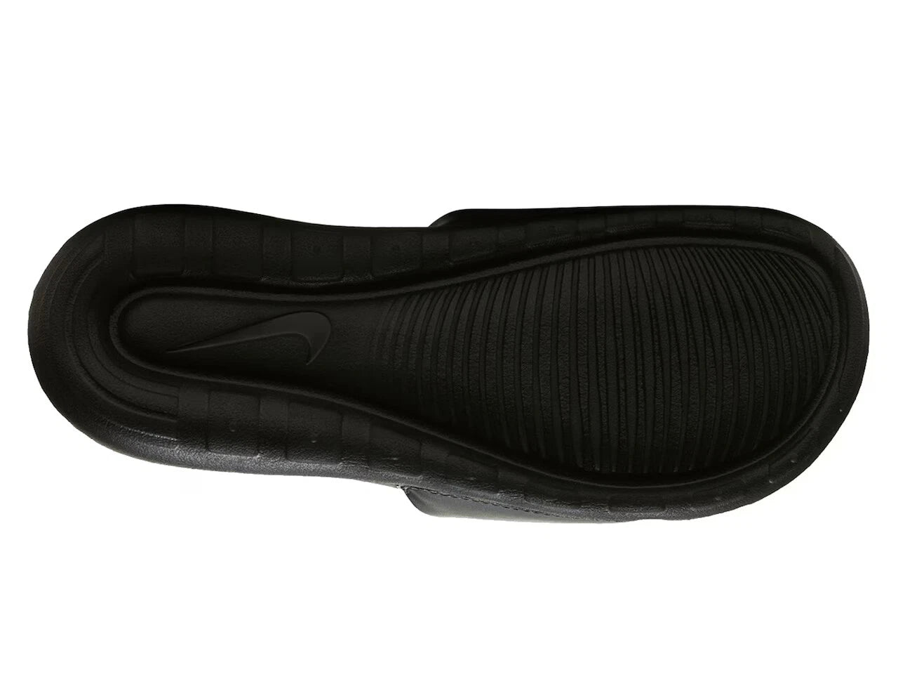 NIKE Victory One Slides Women's Black & White Swoosh Sandals SZ 10 New