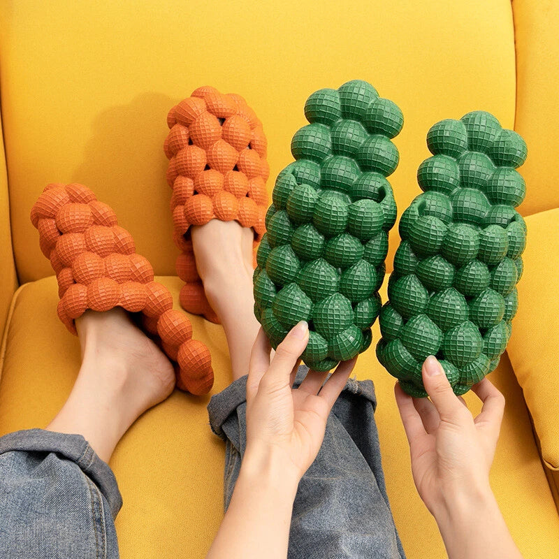 New Massage Mesh Bubble Bathroom Slides Home Indoor Anti-Skid New Fashion Shoes