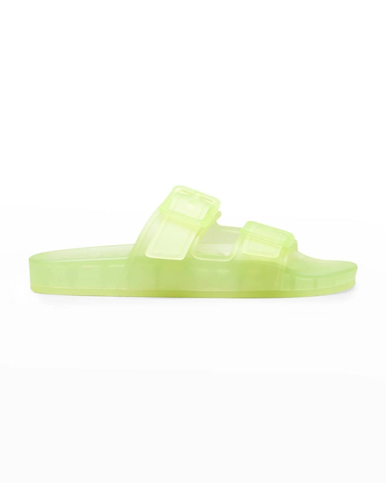 New Balenciaga Women's Mallorca Transparent Dual-Buckle Slide Sandal US 8/Eur 38
