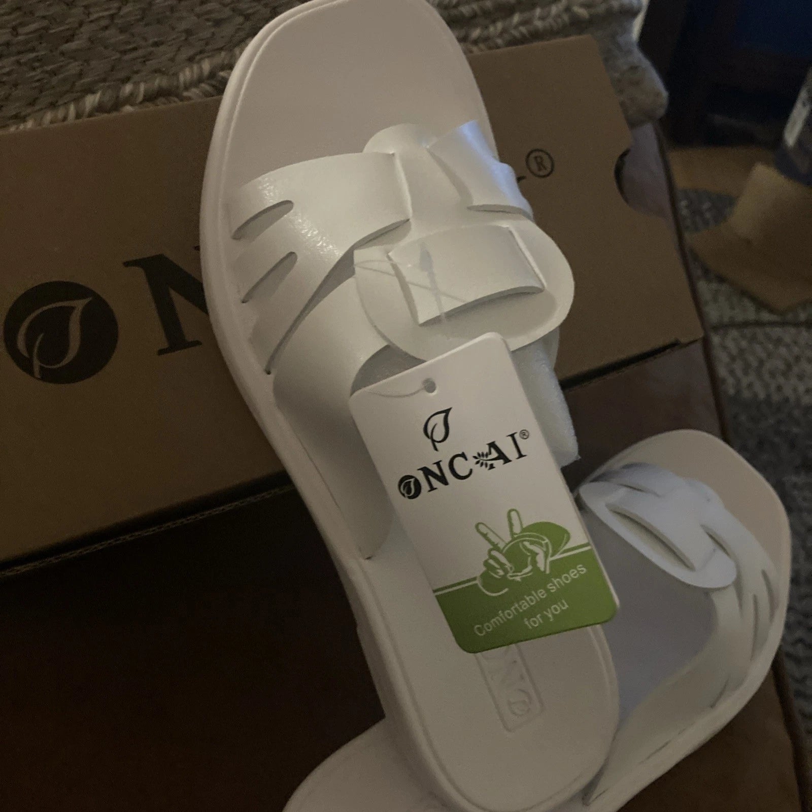 ONCAI Women's Flat Sandals Fashion Summer Dressy Casual Sz 9 NWB