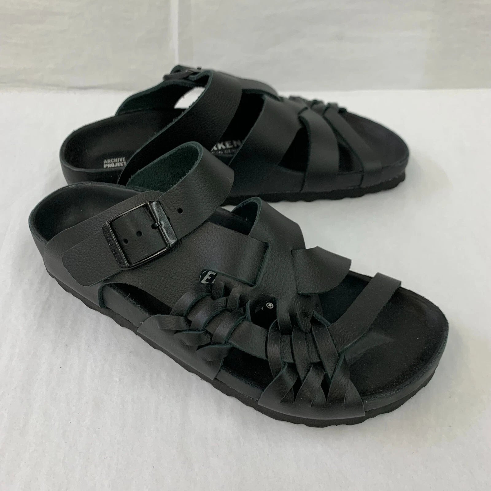 Birkenstock New w/o Box Tallahassee Archive Re-Issue Black Style Nubuck Narrow