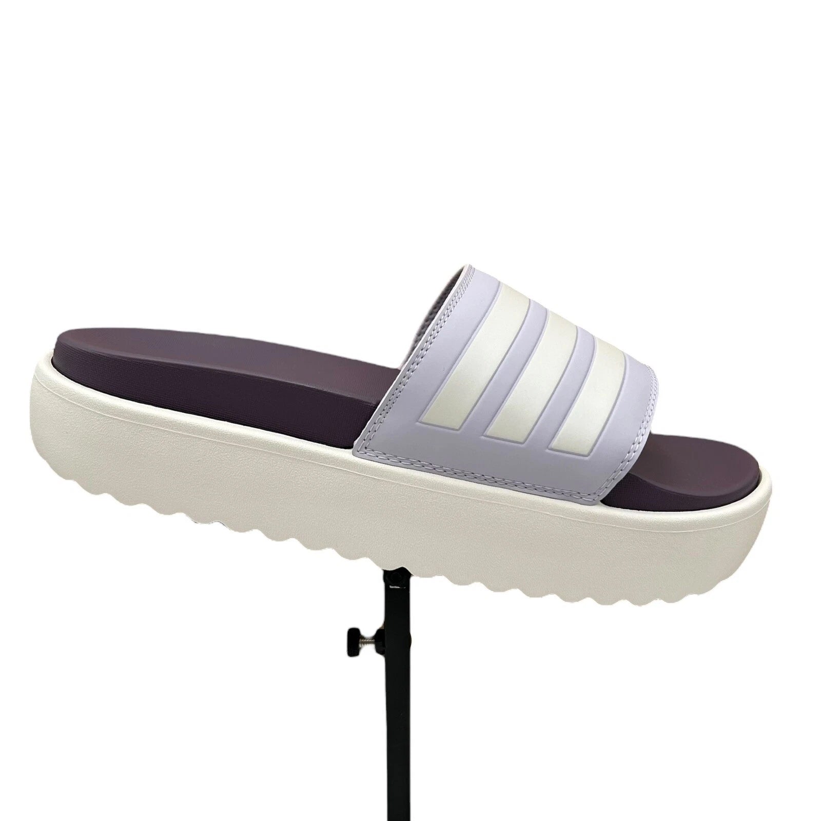 adidas Adilette Platform Slide Sandals Women’s Size 8-9 Lavender Comfort & Style