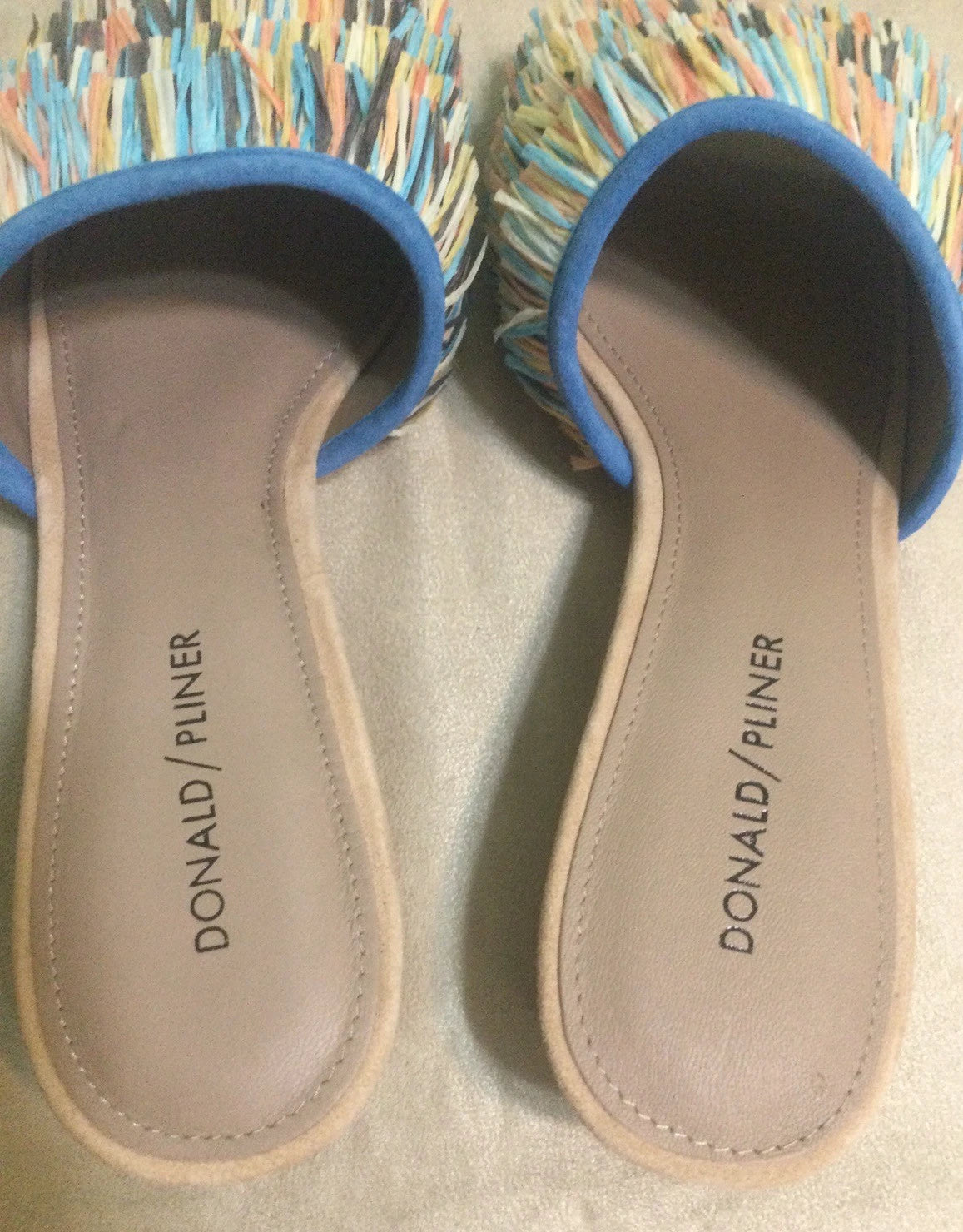 Donald Pliner Reise2 Raffia Slide Sandals