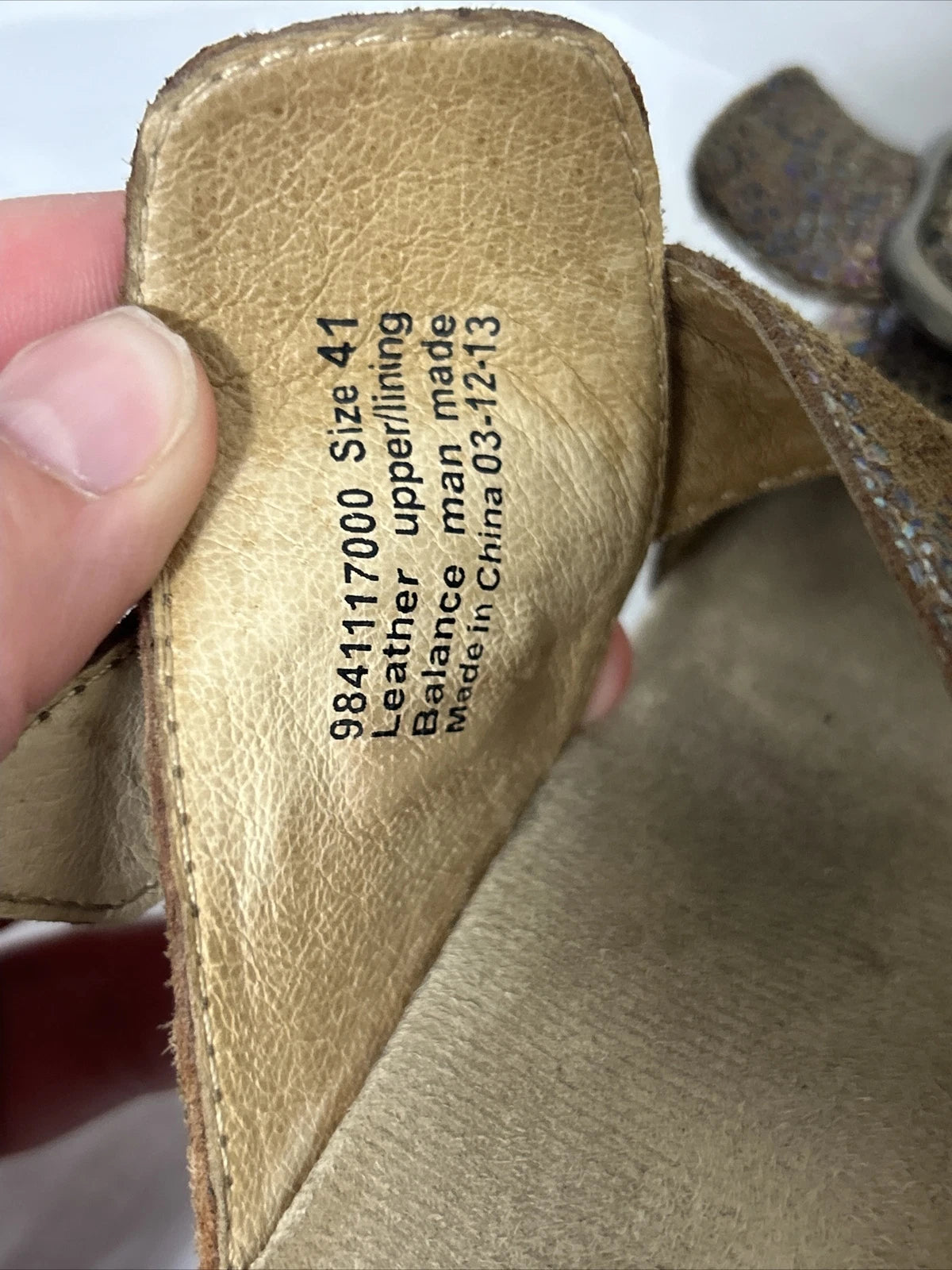 Dansko Sophie Iridescent Double Strap Clog Slide Sandals Sz 41 US Size 10.5 - 11