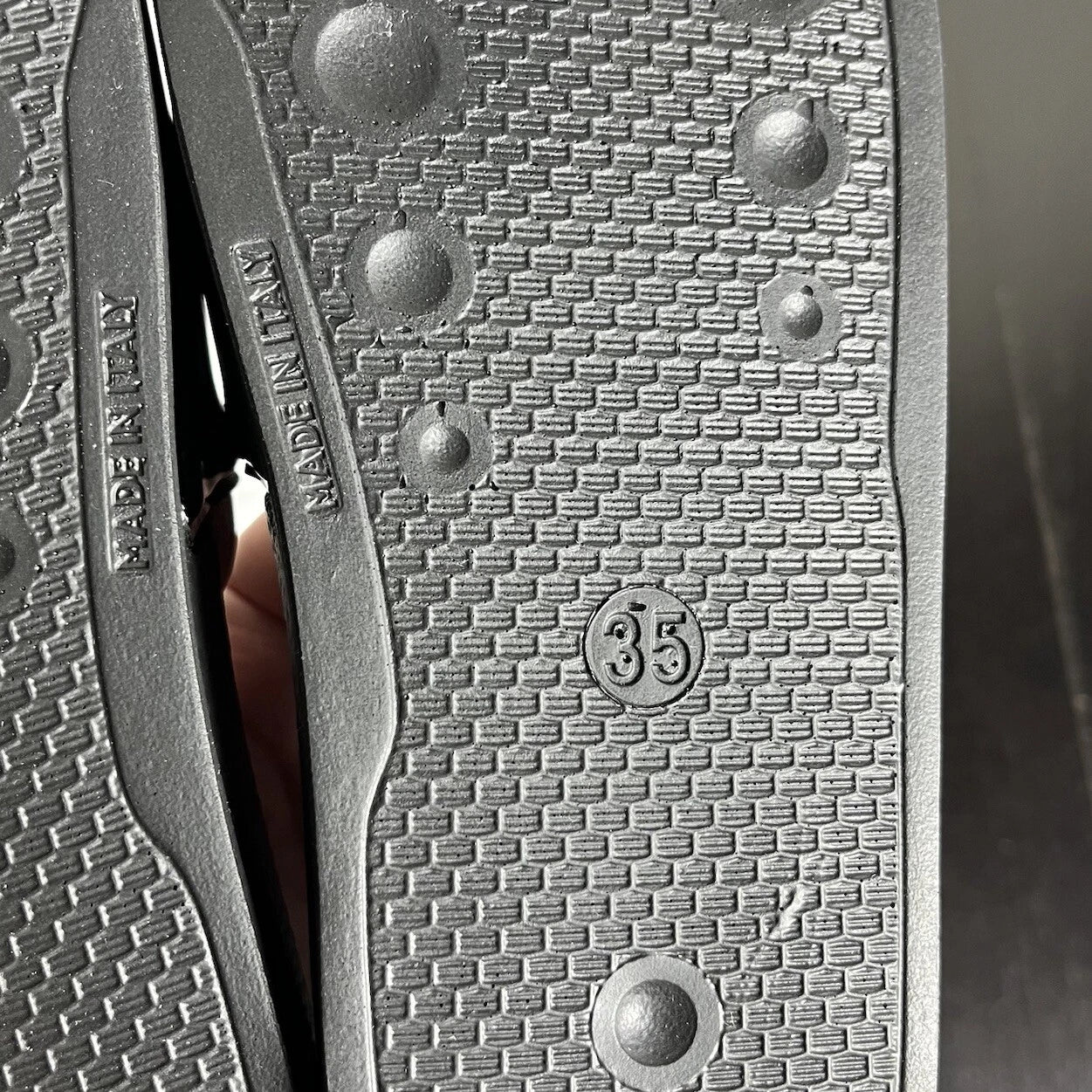 Authentic MOSCHINO Womens Size 35/US 5 Black Logo Pool Slide Sandals NEW