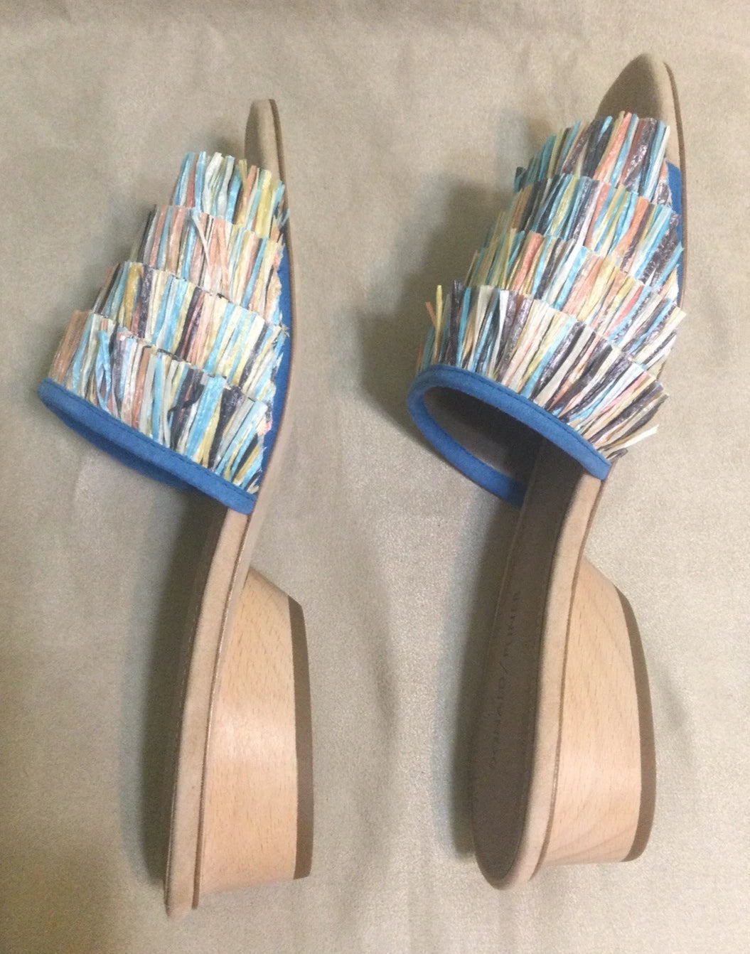 Donald Pliner Reise2 Raffia Slide Sandals