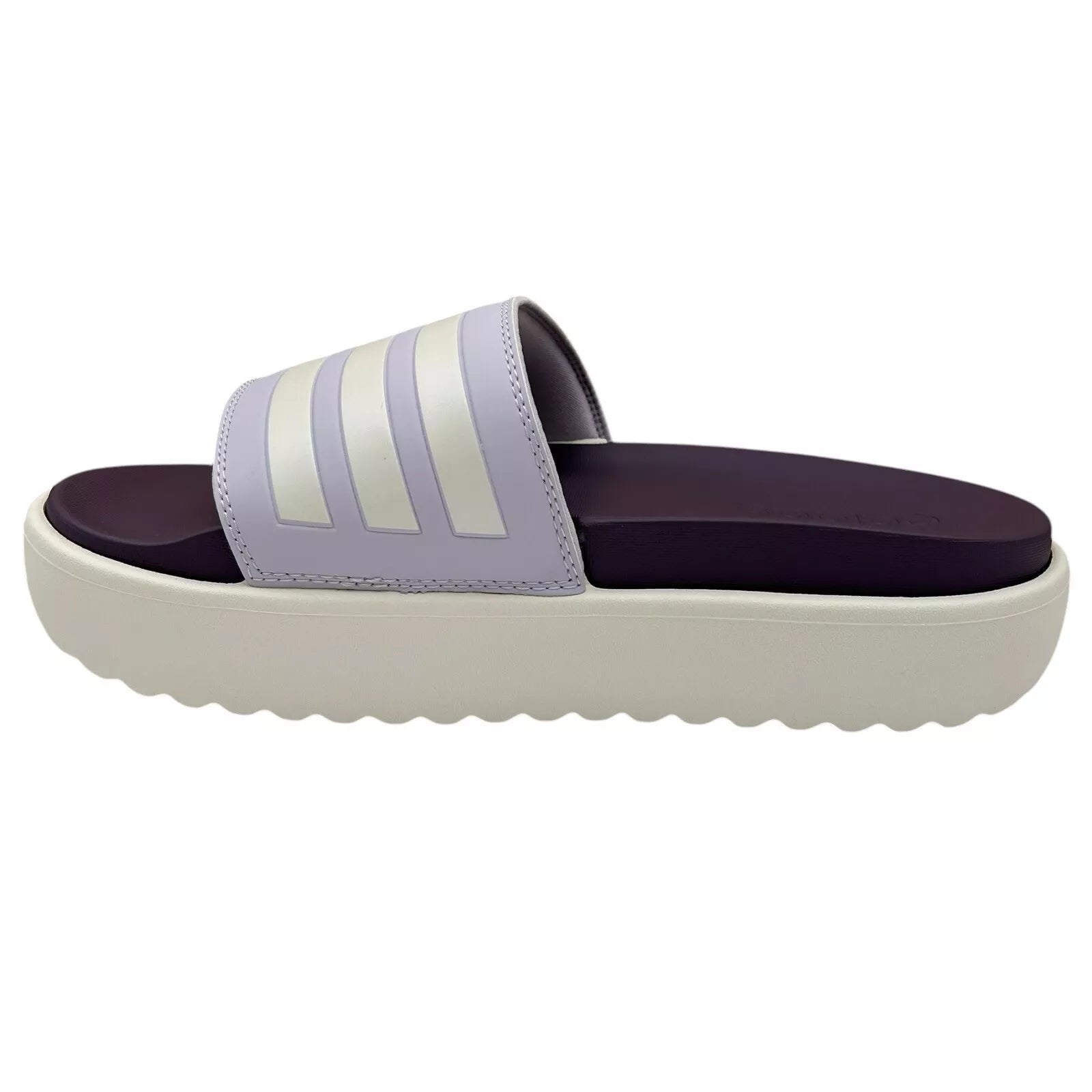 adidas Adilette Platform Slide Sandals Women’s Size 8-9 Lavender Comfort & Style