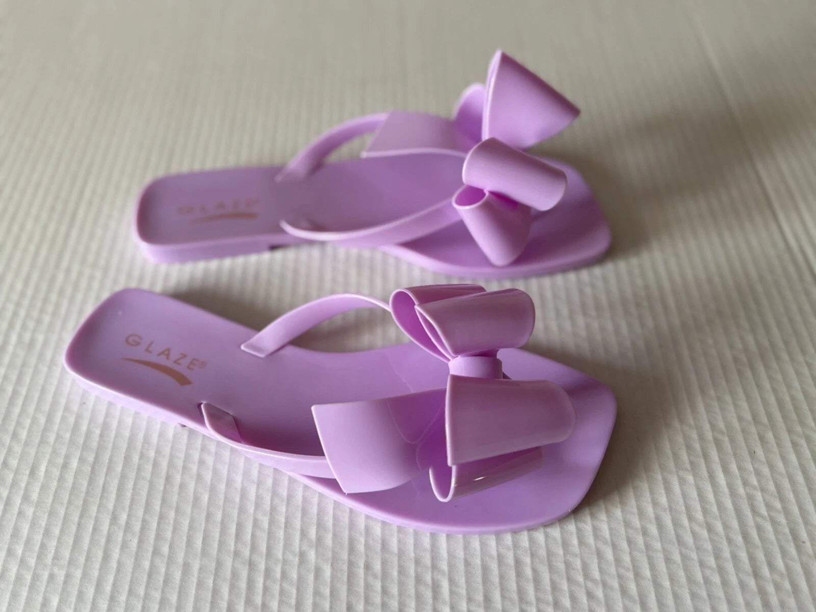 GLAZE women's synthetic fashion sandals, lilac, Size 7, New