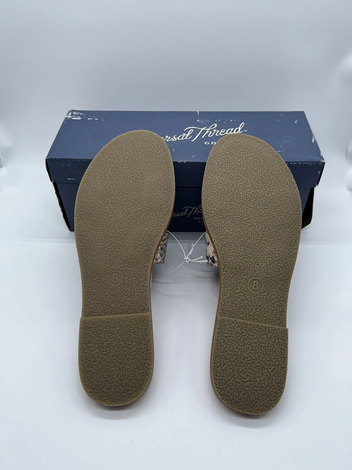 Universal Thread Womens Snake Print Jenny Style Slip On Slides Sandals Size 8