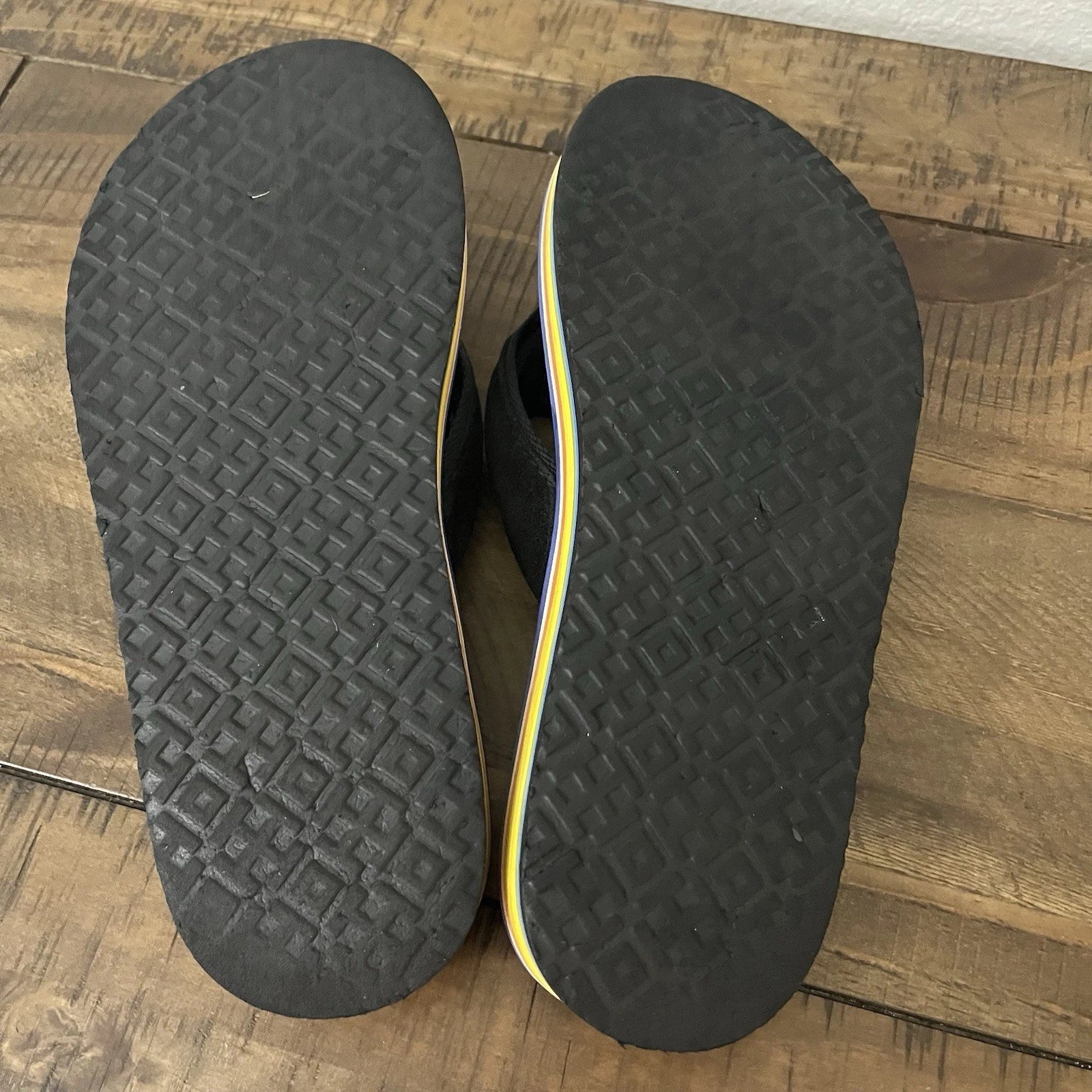 Tory Burch '70S Style Platform Flip Flops Sandals Navy Suede Women's Size: 7M