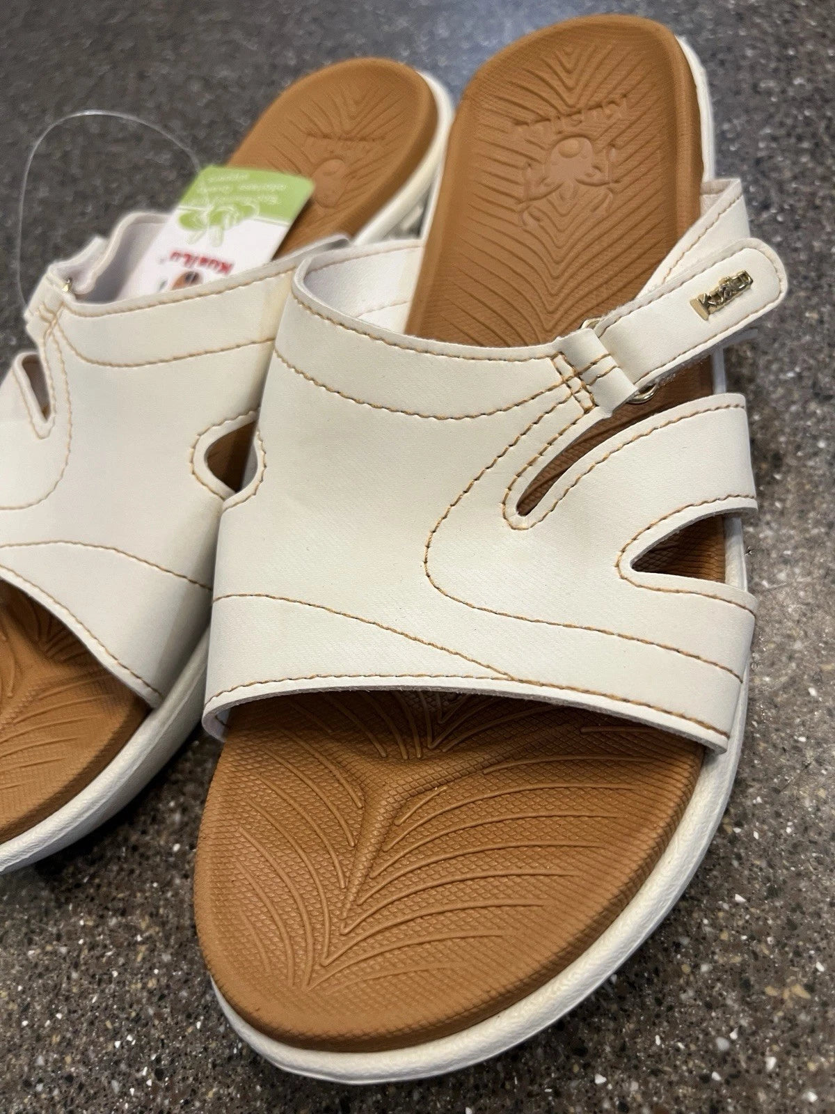 KUAILU Womens Fashion Orthotic Slides Ladies Lightweight Athletic YogaMat Sandal