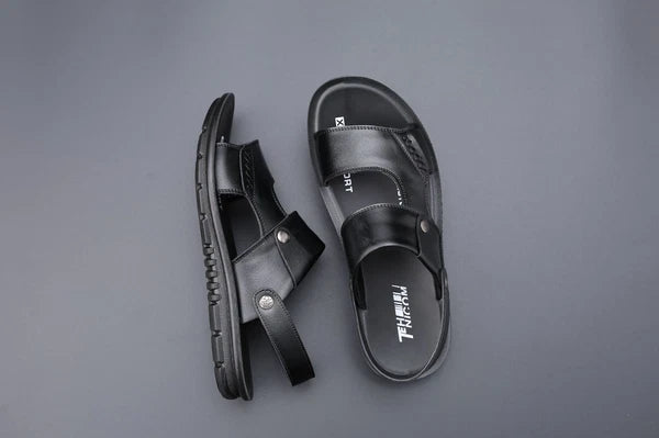 Mens Open Toe Sandals Slingback Slippers Summer Flat Beach Casual Fashion Shoes