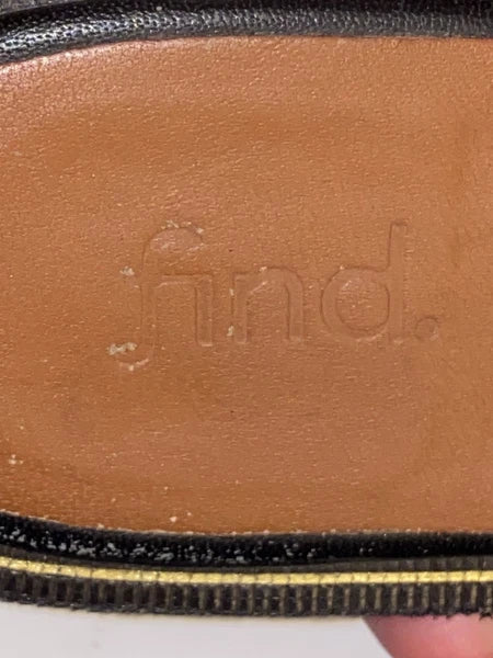 Find Black & Gold Leather Suede Croc Print Slide Sandals | Classic Style 7.5