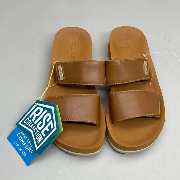 COBIAN Dana Rise Elevated Flatform Style Slide Women's Sz 9 Tan DNA24-230-09