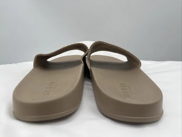 Guess Women's Slip On Sillia Gold Pool Slides US Size 9M Style: #GFSILLIA