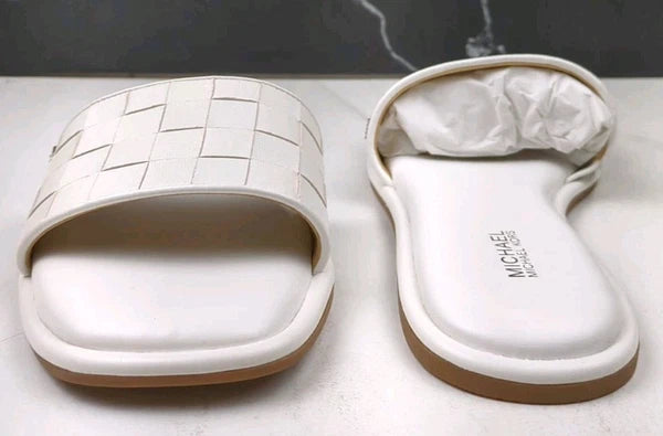 MICHAEL Michael Kors Hayworth Slide, Optic White 1, sz 10M