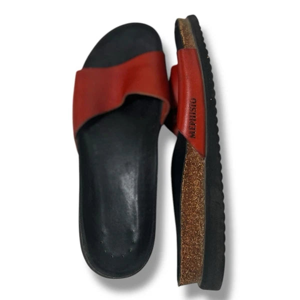 Mephisto Leather Slide Sandals – Classic Comfort with Timeless Style