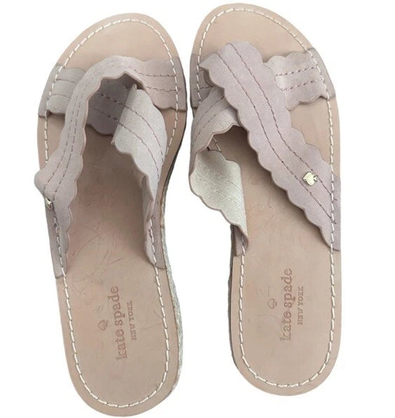 Kate Spade New York Red Ibiza Slide  Criss Cross Straps Sz 6 NWOB